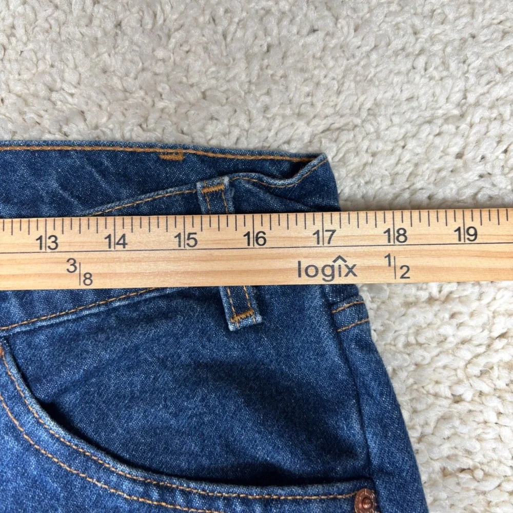 Vtg Levi's Mens Jeans 505 Regular Fit Straight Leg W36 L32 Blue Orange Tab Y2K